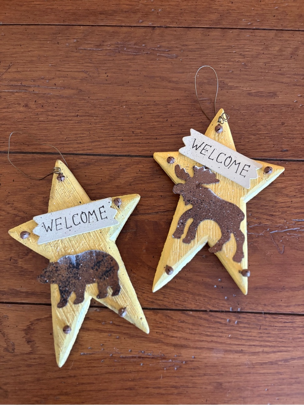 Rustic Ornaments - Set of 5
